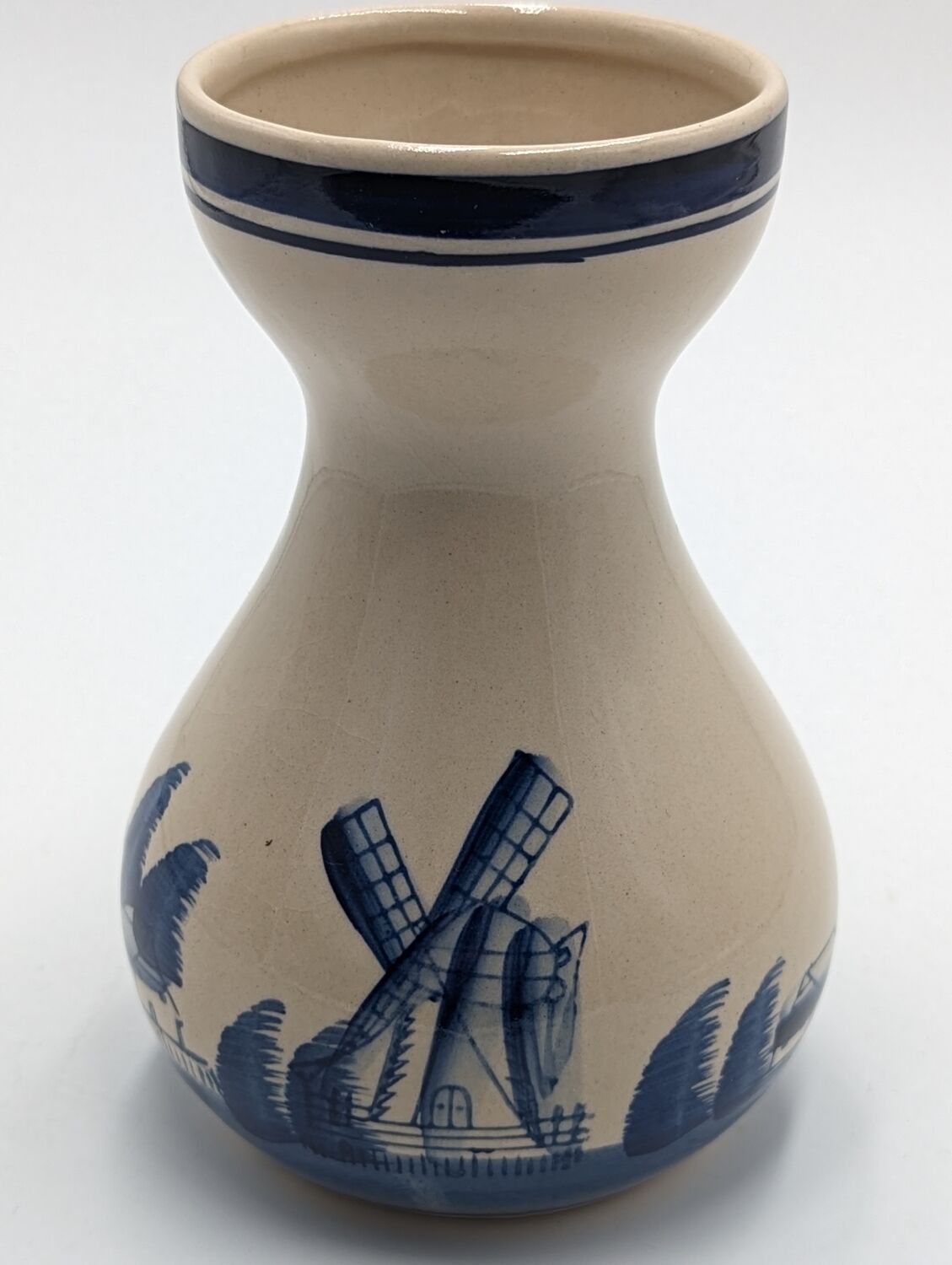 Vase en céramique bleue