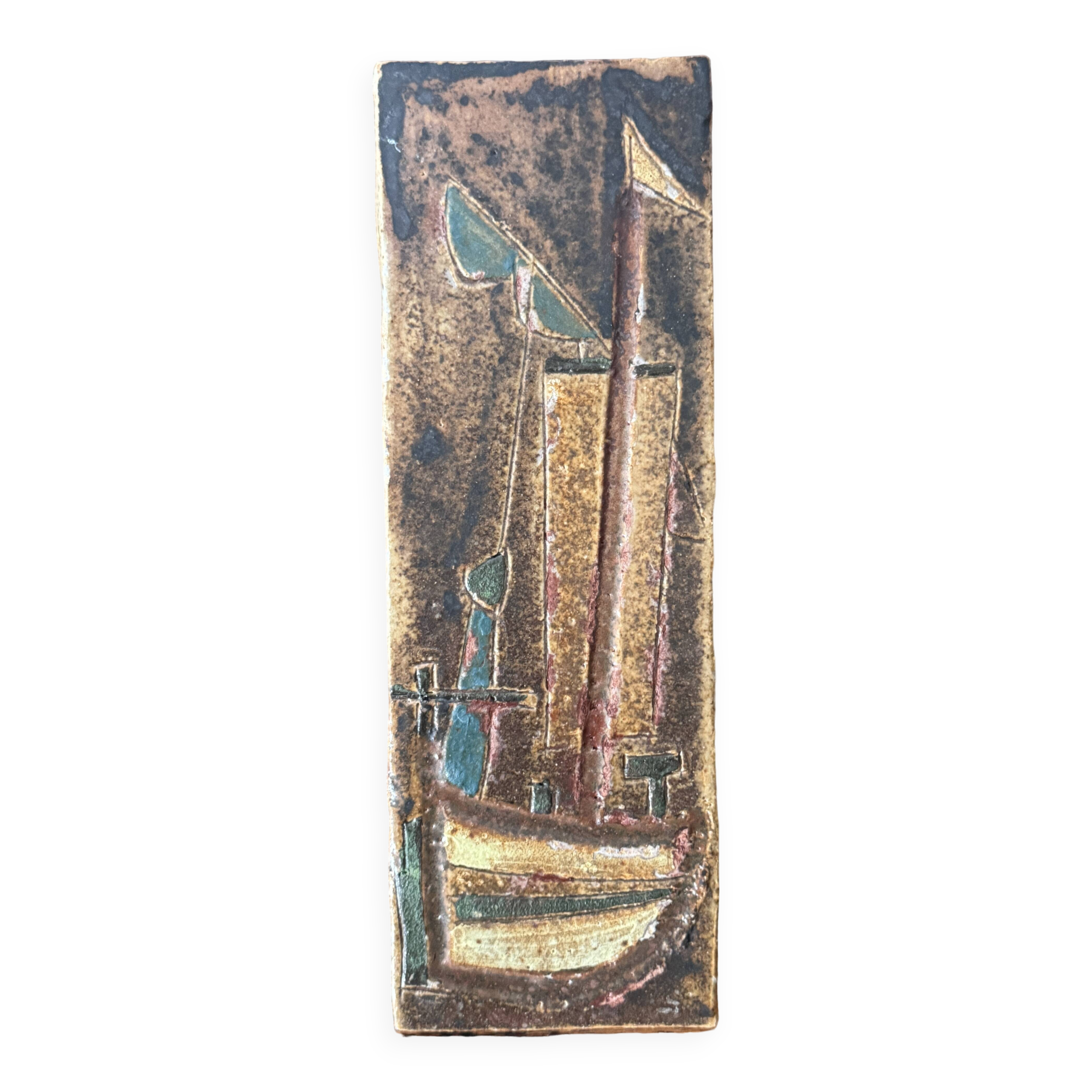 Ceramic plaque by the Argonauts, 1960, Vallauris
