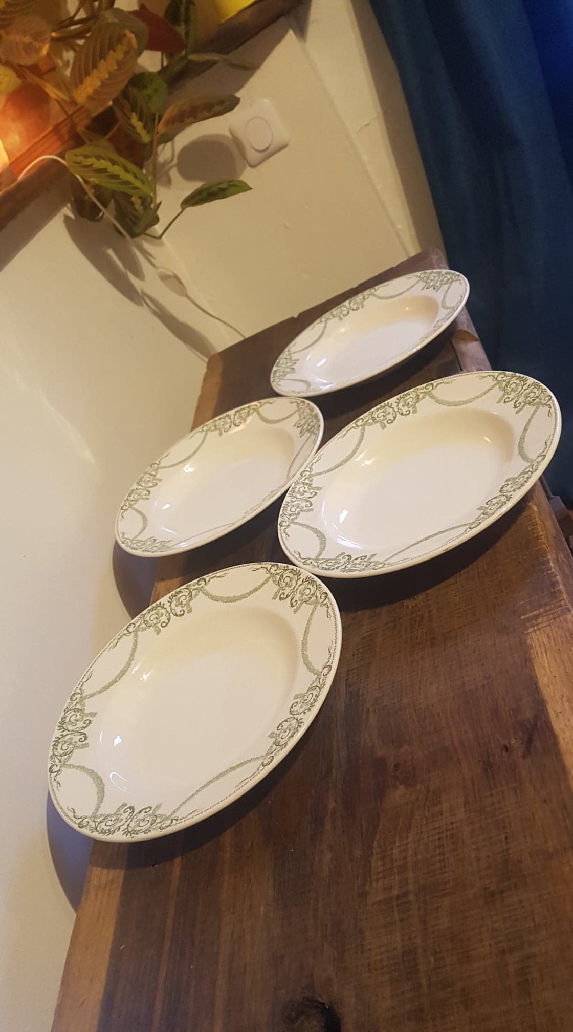 Lot of 4 plates Creil and Montereau Service Napoleon