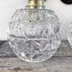 Pair of chiseled glass wall sconces