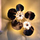 Large water lily wall lamp from the Florart house, 1960s-1970s