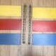 Tomado wall shelf pair – Mondrian colours – vintage