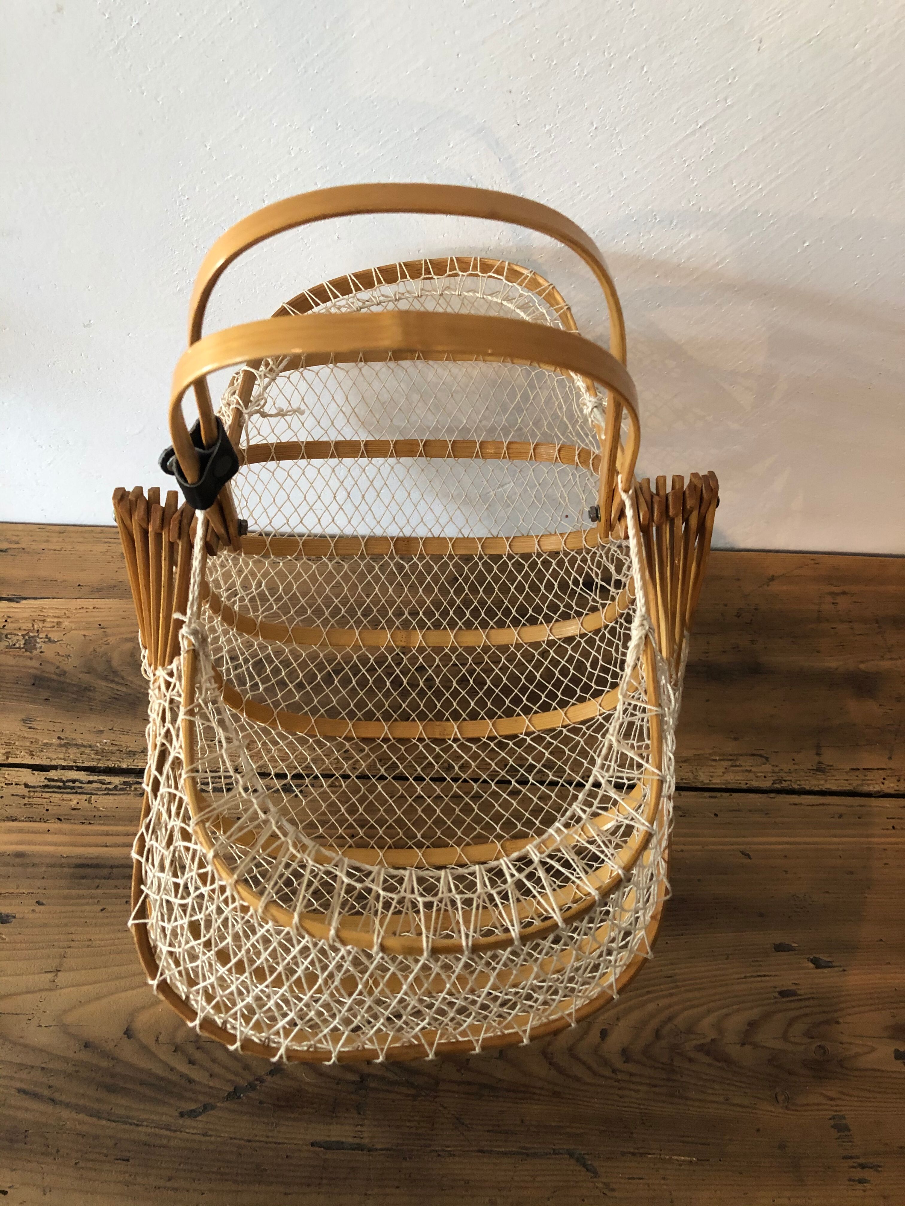 Vintage folding basket