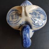 Vintage Vietnamese swan-shaped salt and pepper holder