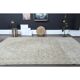 1970s Vintage Persian Handknotted Wool Beige Oversize Area Rug 276x380