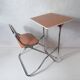 Former foldable gico desk for children chrome skai formica