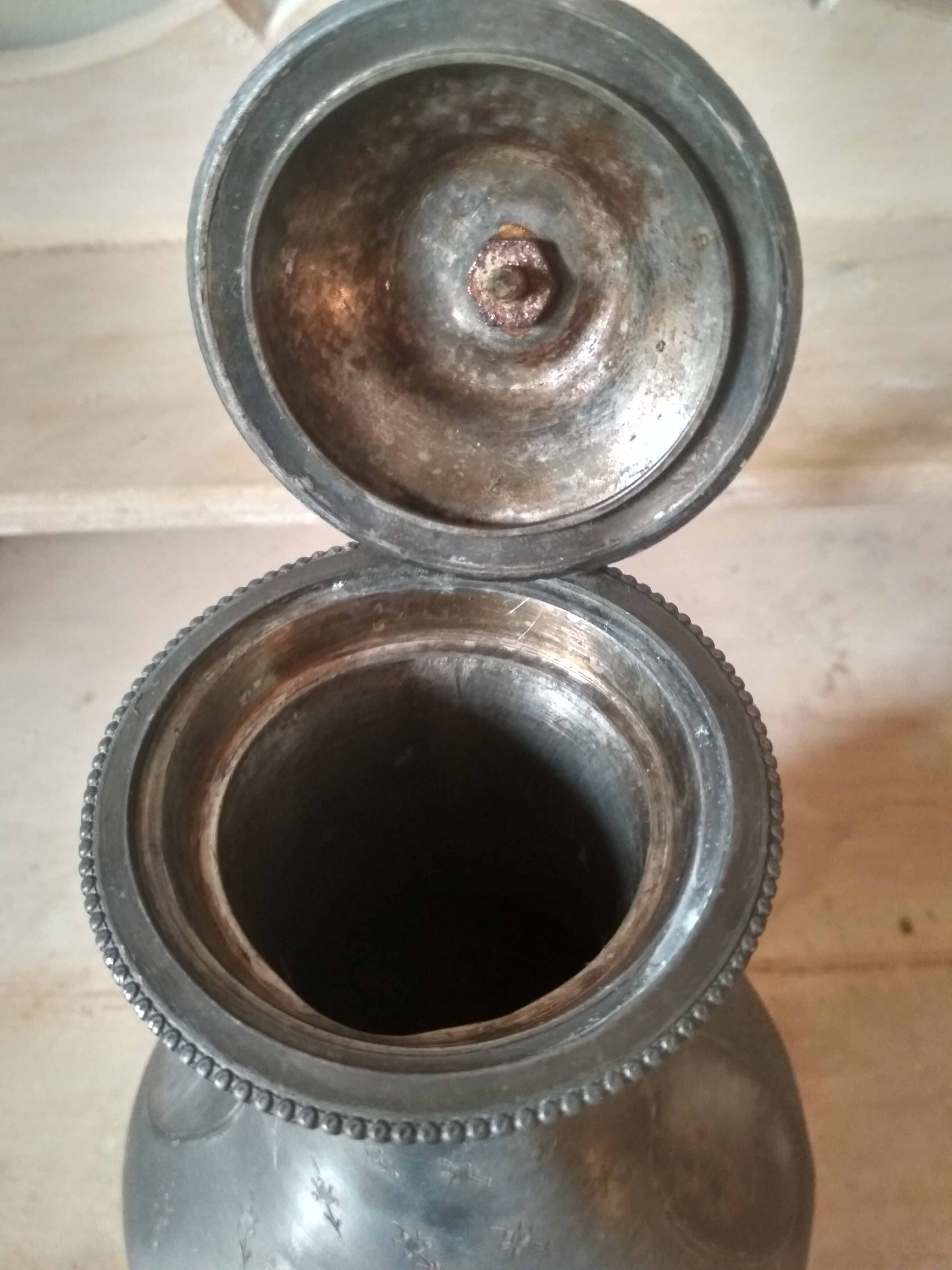 Pewter teapot