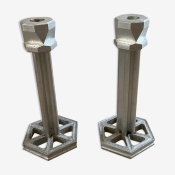 Pair candle holders