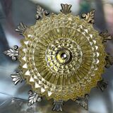Large ornate Regency style flush mount lamp