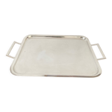 Tray in silver metal the Thistle 1950