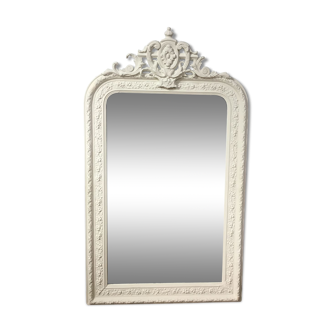 Louis Philippe pediment mirror 71x120cm