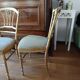 Pair of gilded Napoleon III chairs stamped Au Bon Marché Paris