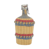 Bottle covered with wicker