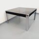Vintage Italian square dining table by Faleschini for Mariani glass