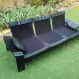 3 seater leather sofa 1970