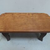 Table d'appoint vintage basse hollandaise en chêne 1950