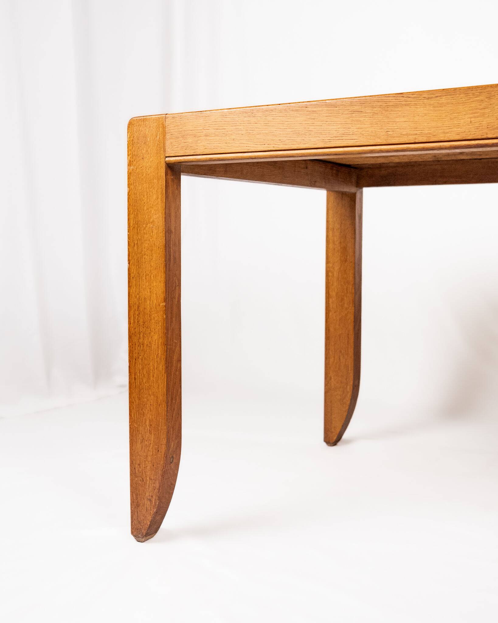 Extendable dining table, Calvados model, Guillerme and Chambron, 1960s