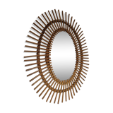 Rattan mirror 62 X 50cm