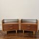 Paire tables de chevet vintage mid-century