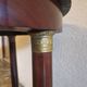 Empire period guéridon table in mahogany veneer and green marble 1830