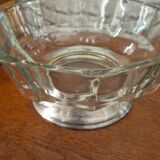 Vintage 70s glass caviar salad bowl
