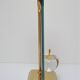 "Apple" lamp, dolphin, gold metal glass