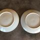Pair of vintage japanese igezara plates decorated with floral and bird motifs