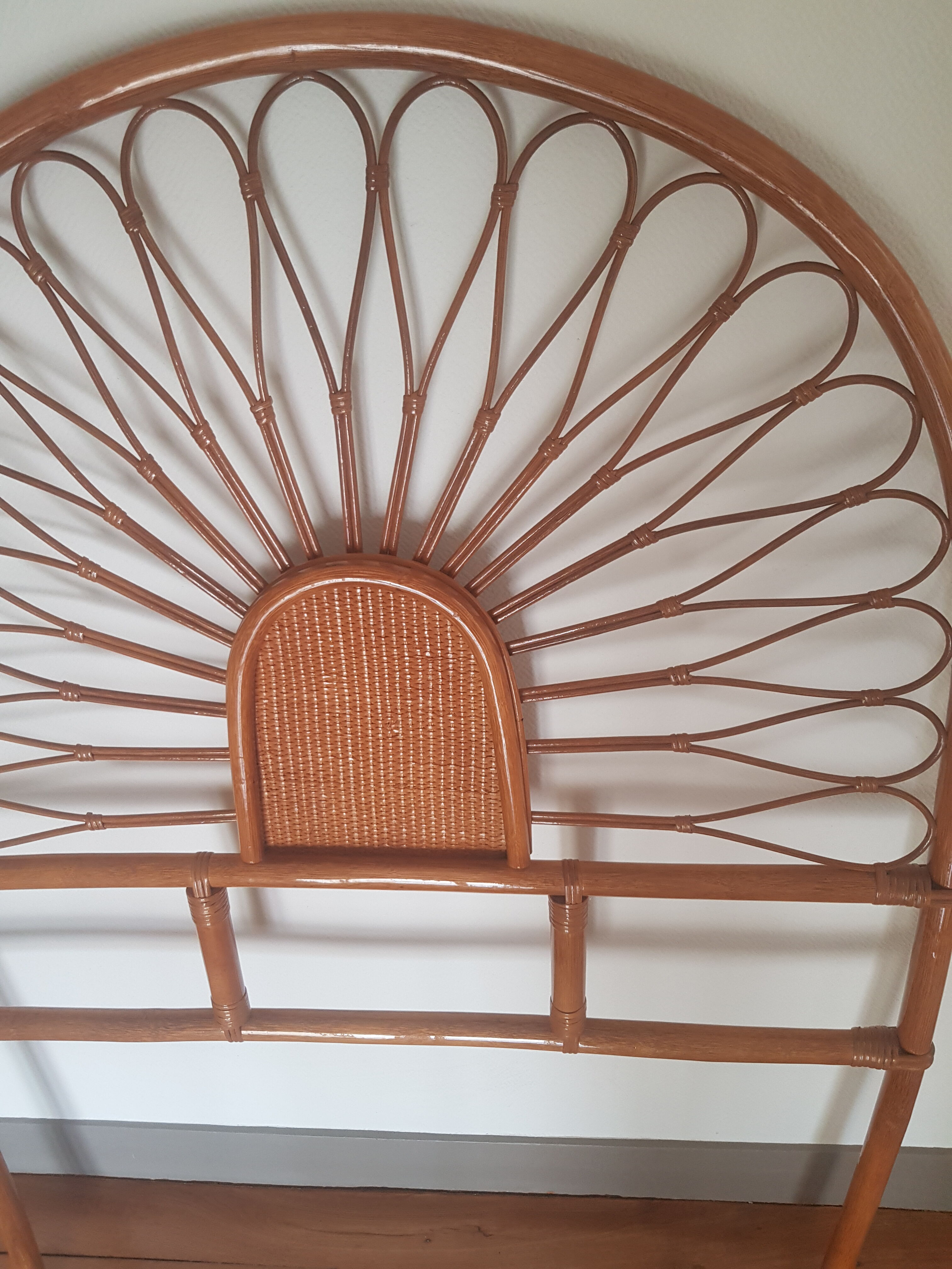 Rattan headboard