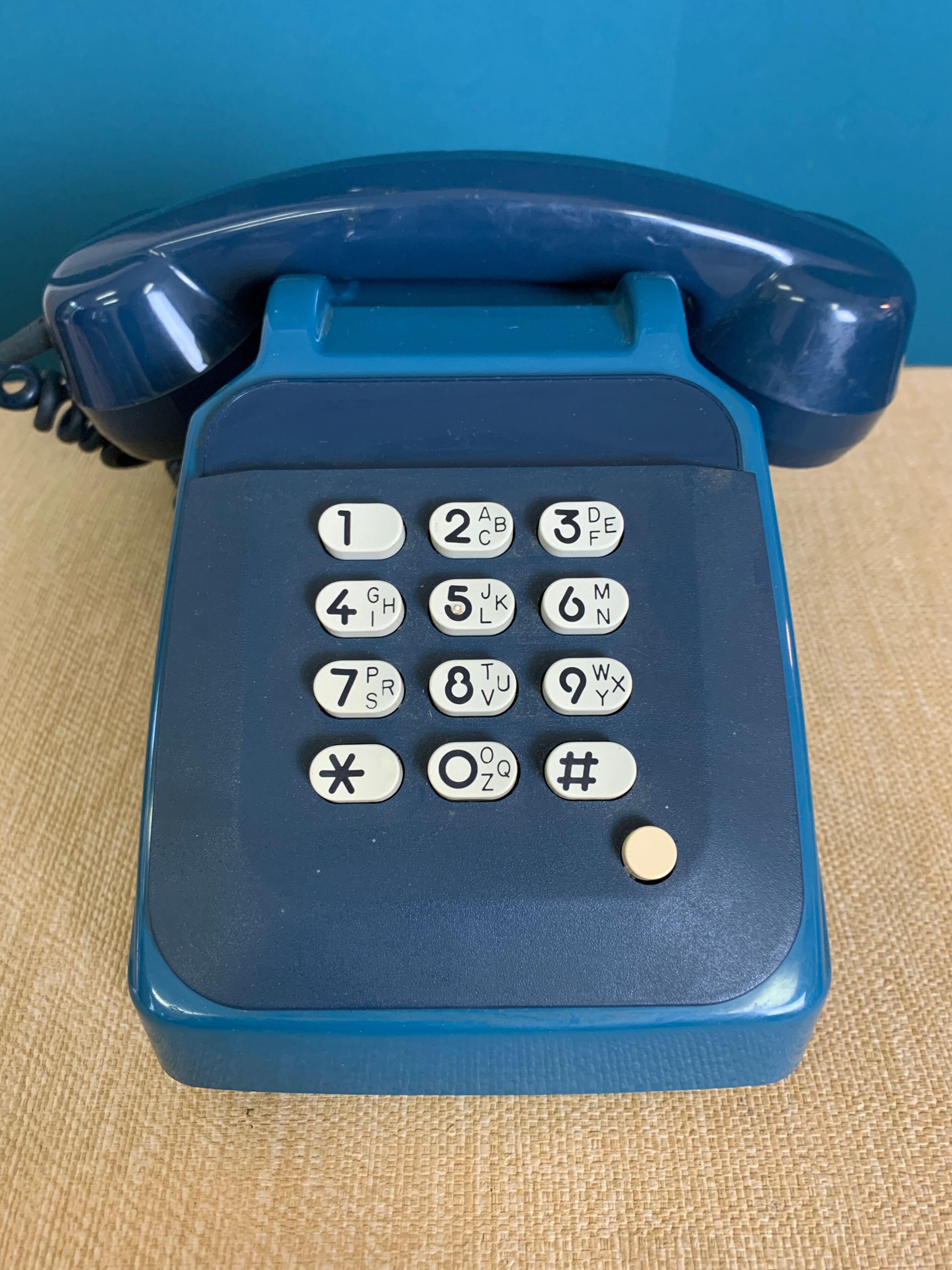 Vintage Phone Socotel S63 Blue