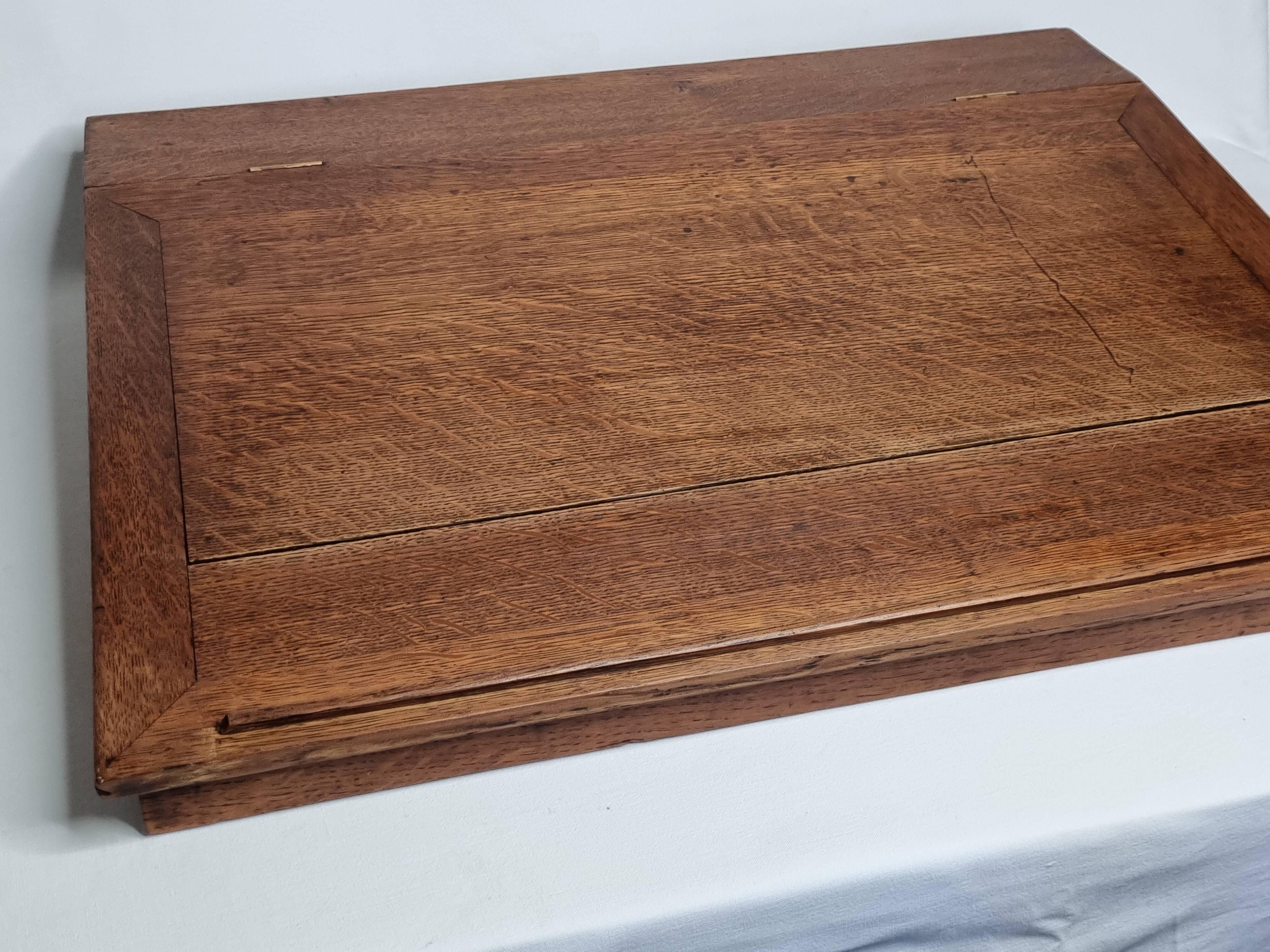 Old solid wood desk, 65 cm x 49 cm