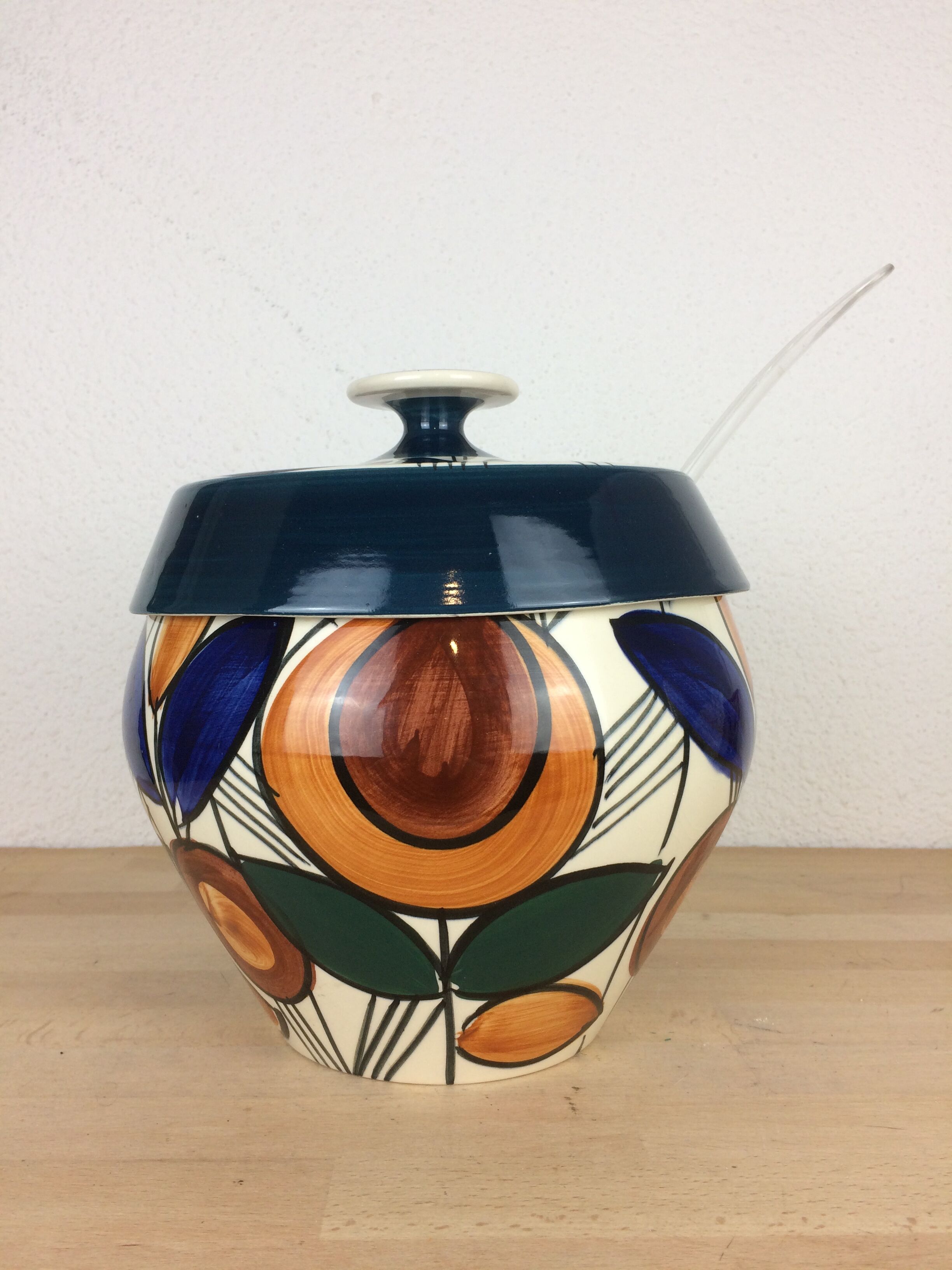 Vintage Aalen ceramic punch bowl