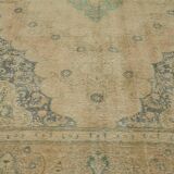 1980s 288 cm x 378 cm beige wool carpet