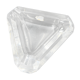 Triangular ashtray in val saint Lambert crystal