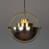 Danish vintage pendant lamp Multi lite by Louis Weisdorf, Lyfa, 1972