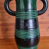 Large St Clément vase B Letalle 32cm Art Deco 1940s - 1950s