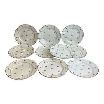 Vintage flat plates made in France Digoin