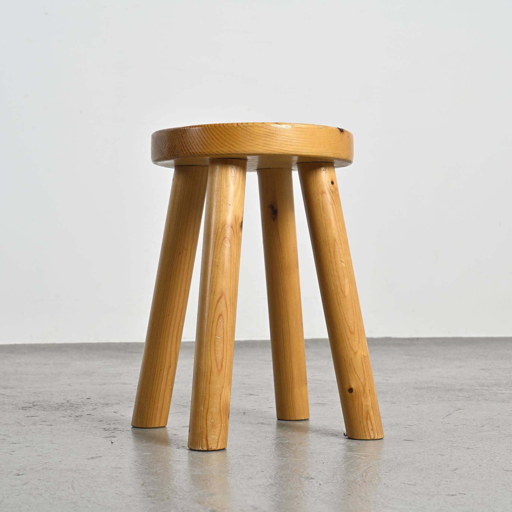 Stool by Charlotte Perriand for Les Arcs 1600, circa 1965