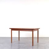 Mid-Century Danish Teak Extendable Dining Table, 1960s.