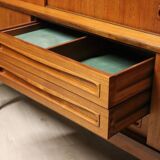 Enfilade haute scandinave édition Samcom en teck, 1960