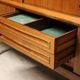 Enfilade haute scandinave édition Samcom en teck, 1960