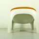 Rare Space Age Fiberglass Lounge Chair by Sergio Mazza for Artemide