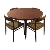 No.75 chairs & table by Niels Otto Muller for J.L. Mollers, 1950s