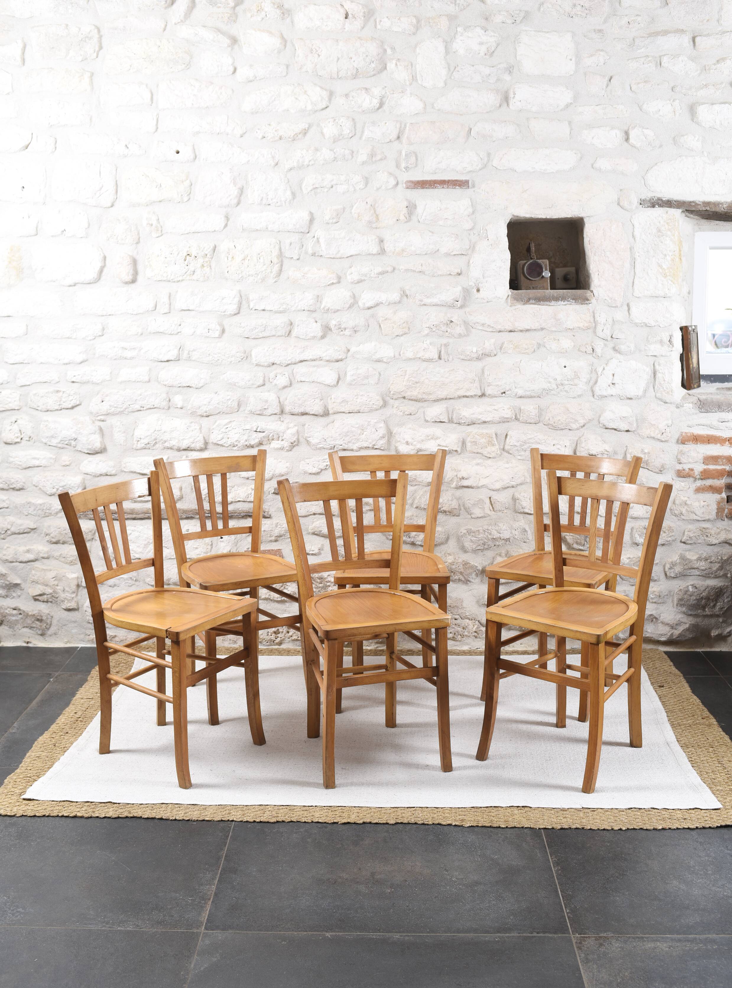 6 Luterma bistro chairs from the 1950s-60s
