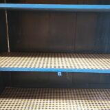 Old sideboard, blue wooden dresser 1960