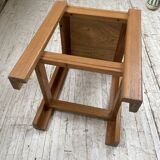 Solid elm stool Maison Regain