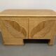 Unique desk in rattan or split rattan, Vivai del Sud style.