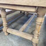Large dining table monastery style raw natural oak