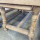 Large dining table monastery style raw natural oak