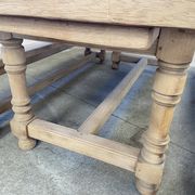 Large dining table monastery style raw natural oak