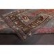 Vintage Turkish Oushak Handmade Wool Cotton Red Area Rug 110x227